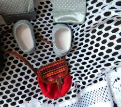 SAIGE GREY DOT PANTS SHOES A